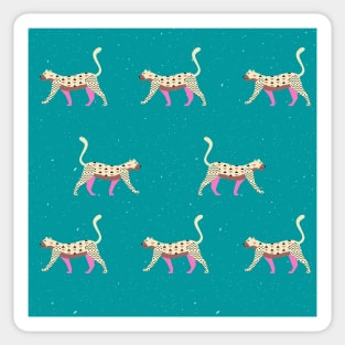 Vibrant Patterned Leopard Sticker